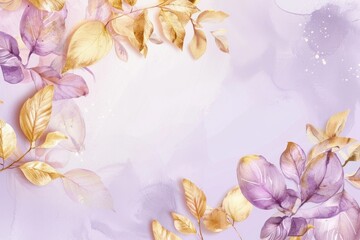 Abstract gold flower background