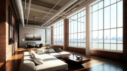 Luxury Loft Apartment with Stunning City Skyline View