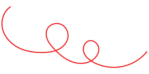 red thread icon. red long thread icon. eps 10.