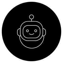 Obraz premium AI-Robots icon, Shaping the Future of Intelligent Automation, Exploring Innovations and Applications in AI-Powered Robotics