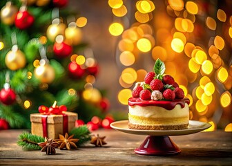 Capture the magic: Christmas food photography showcasing festive treats and a beautifully decorated tree.