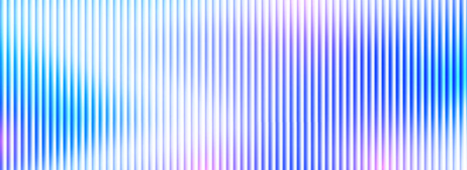 Iridescent ribbed glass background. Light blue frosted reeded wallpaper. Colored corrugated glass texture for door, window, rooftop. Wavy striped blurry surface overlay. Vector