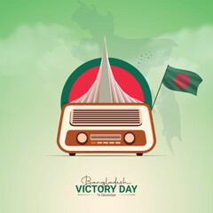 December 16, Happy Victory Day of Bangladesh. Creative Victory day.