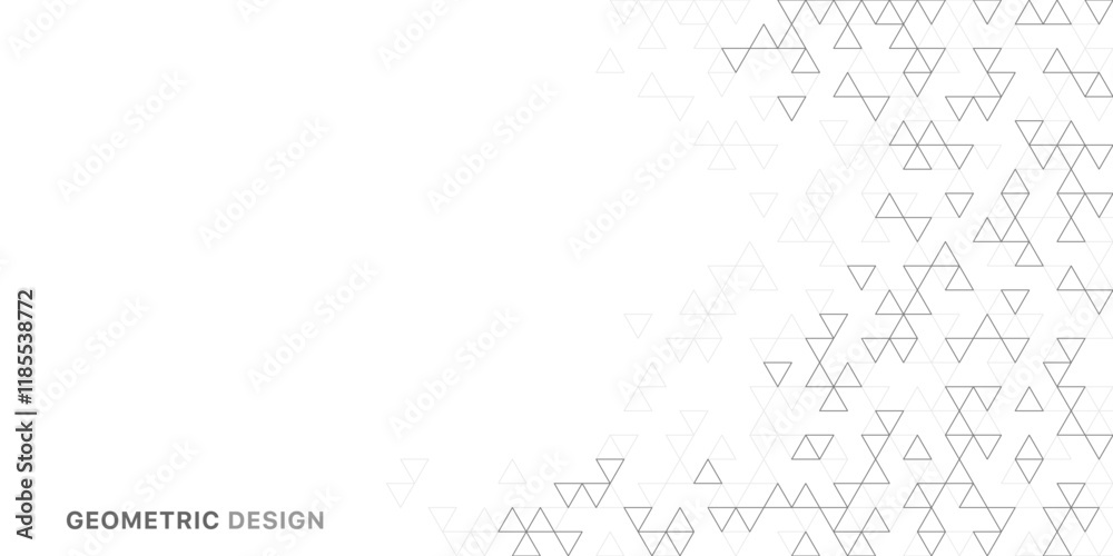 Poster Abstract vector background with a geometric pattern of triangle shapes. Graphic design element 