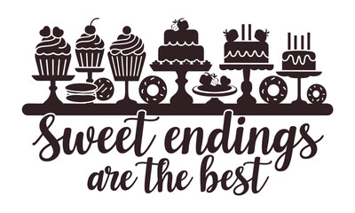 Bakery and Sweets Menu Vector Icon