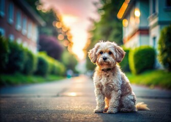 Lost adorable puppy! Tilt-shift photo attached. Reward offered. Help us find our missing pet!