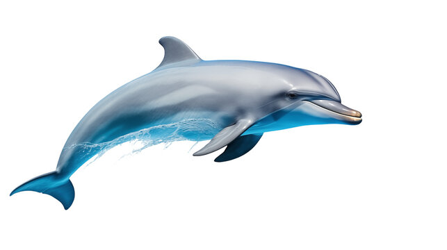 Dolphin Leaping Graceful Aquatic Wildlife Marine Animal