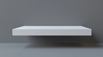 105.A high-quality 3D model of a blank landscape magazine with a smooth matte finish, displayed in a floating position with sharp lighting to emphasize its clean design.