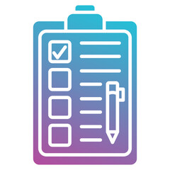questionnaire icon element for design