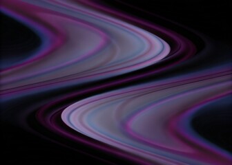 Obraz premium Abstract swirling purple wave lines on dark background