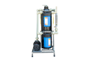 Drinking water system. Reverse osmosis water purifier for home use. Healthy lifestyle background 