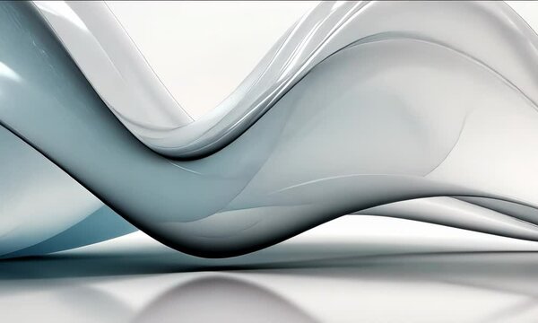 Technology abstract lines on white background. Undulate Grey Wave Swirl, frequency sound wave, twisted curve lines with blend effect