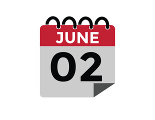 2 June - daily calendar Icon
