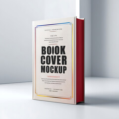 Minimalist and eye-catching book cover mockup image