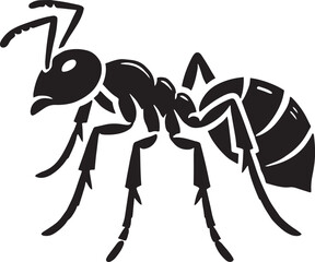 Ant silhouette vector