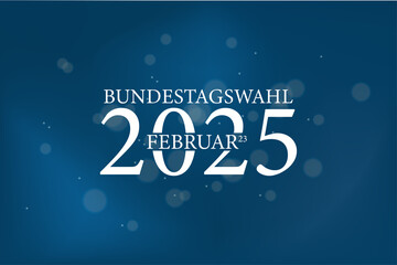 Bundestagswahl 23 februar 2025 Design