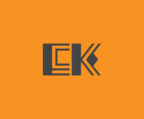E and K logo design. EK abstract Letters Logo Monogram. This logo design is the process of creating a visual symbol that represents a brand, company, or individual.