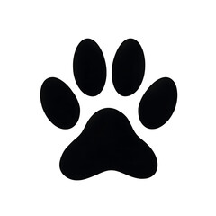 paw print icon on transparent background