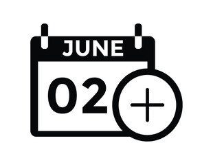 2 June - daily calendar Icon
