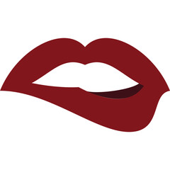 Simple vector icon lips
