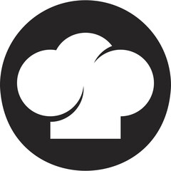 Simple vector icon chef hat