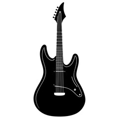 Naklejka premium electric guitar isolated on white