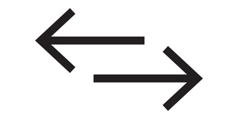 File Transfer Arrows. Right and Left side colorful data transfer icons.