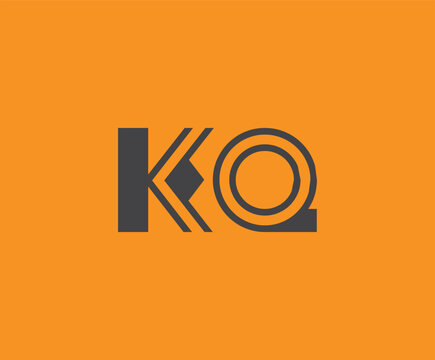 K and Q logo design. KQ abstract Letters Logo Monogram. This logo design is the process of creating a visual symbol that represents a brand, company, or individual.