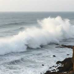 waves on the beach