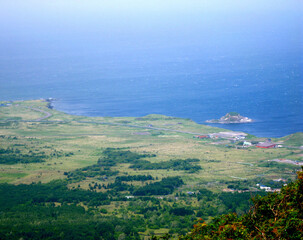 Obraz premium 利尻島 ポン山の風景