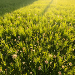 green wheat field