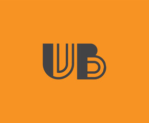 U and B logo design. UB abstract Letters Logo Monogram. This logo design is the process of creating a visual symbol that represents a brand, company, or individual.