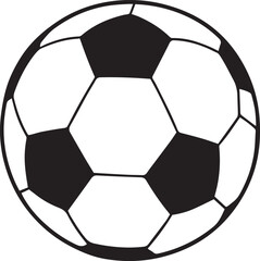 Soccer ball or football sport silhouette vector illustration.