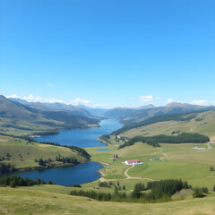 lake in the mountains