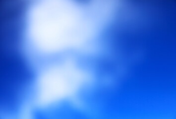 青空と白い雲をぼかした背景素材