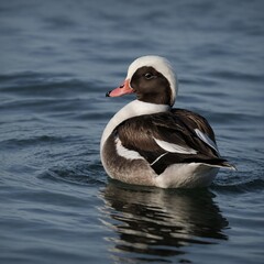 Fototapeta premium Design a logo featuring a Long-tailed Duck for a wildlife conservation organization.