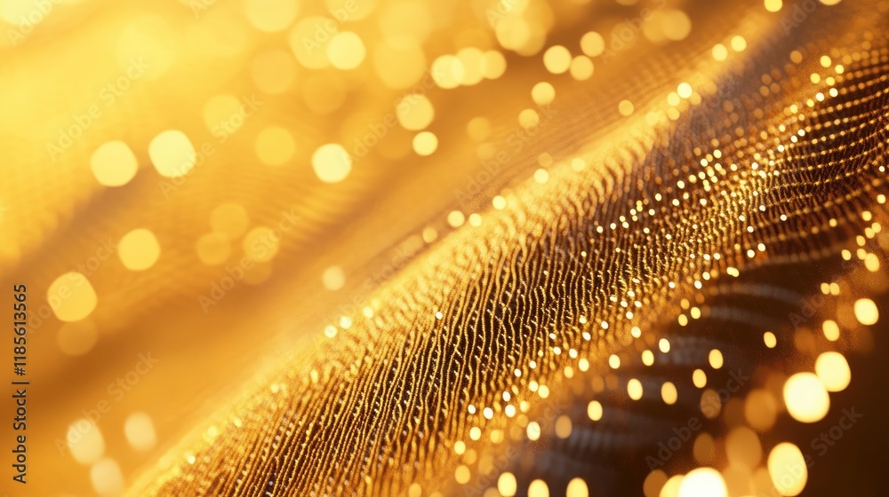 Poster shimmering golden texture with sparkling light reflections creating a luxurious and elegant backgrou