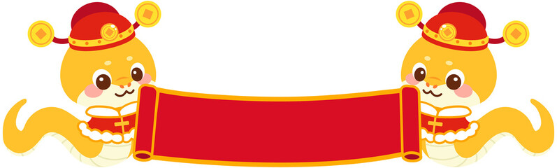 Lunar New Year Zodiac Snake New Year greetings © Otomedream