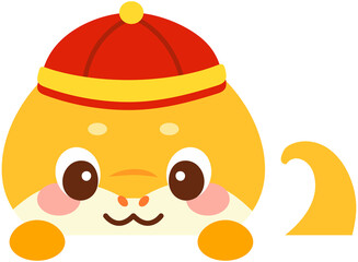 year of snake border decoration