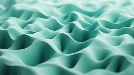 Obraz premium Soft Turquoise Low Poly Abstract Texture Wavy Design Background for Modern Digital Art and Graphic Projects