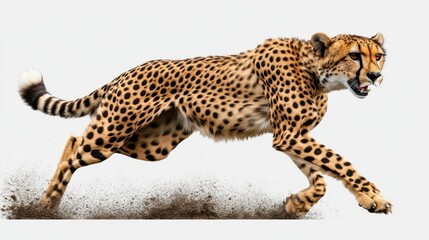 Powerful Cheetah in Motion: A Dynamic Wildlife Capture