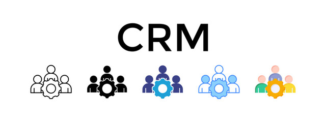  CRM Collection With Five Icon Combinations