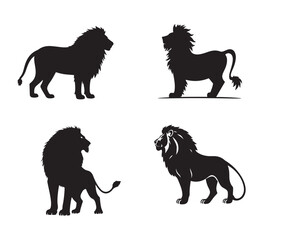 Lion Silhouette Graphic Vector