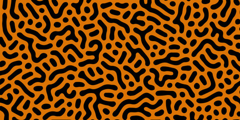 Collection of turing abstract seamless pattern. multicolor pattern reaction biology diffusion. Repeated line pattern. Dashes turing surface. Uneven cells texture. Repeating hand draw lines brain. Arts