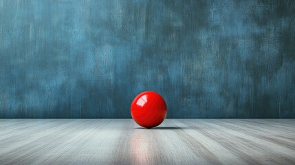 Bowling alley challenge with a red ball highlighting a crucial decision moment and ample copy space for promotional or branding text