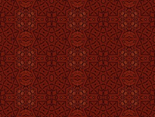 Ruby Red Pattern Design. Artistic Geometric Surface with Repetitive Shapes and Smooth Color Transit