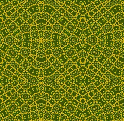 Patterned with Khaki Green. Artistic Gradient Artwork with Repetitive Symmetry and Layered Color Ef