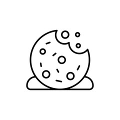Cookie icon Vector logo outline