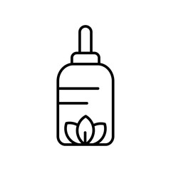 Essential oils icon Vector logo outline