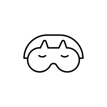 recommend clip art: Eye mask icon Vector logo outline